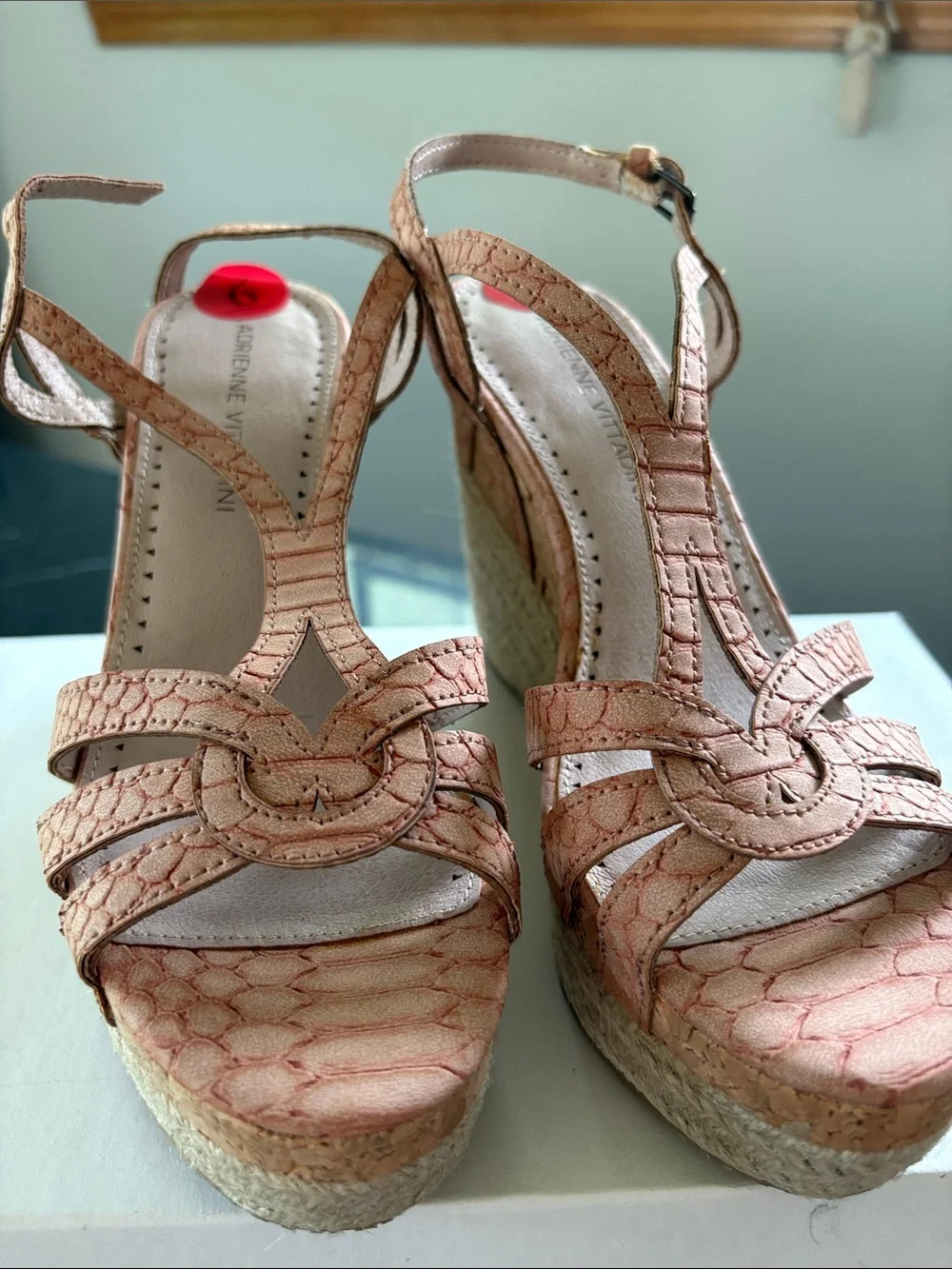 Adrienne Vittadini  Woven Espadrille Wedge Sandals